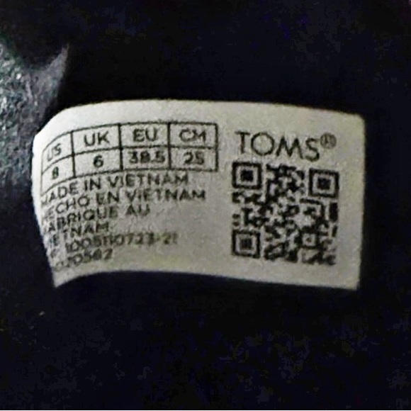 TOMS Clare Booties Wool Plaid Size 8 Ankle Wedge Boots - Picture 6 of 7